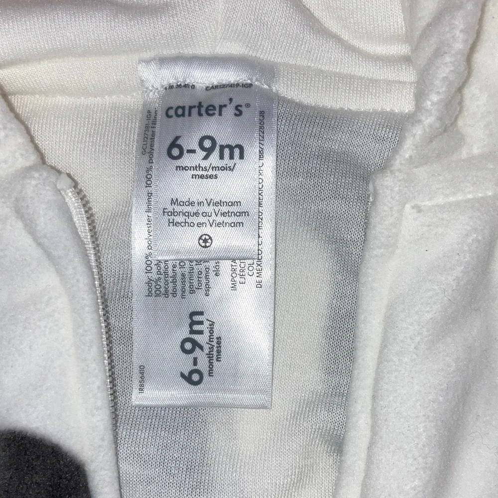 #68. 🆕 NWT - Carter's Black and White Cow Print Costume - Picture 5 of 9